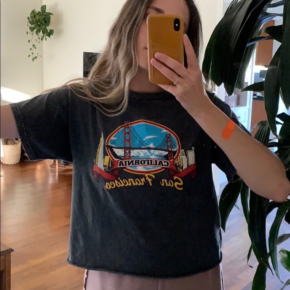 brandy melville crop tee